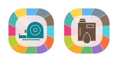 mesure ruban et pétrole icône vecteur