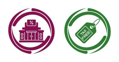 impôt Bureau et impôt icône vecteur