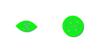 œil et optique diaphragme icône vecteur