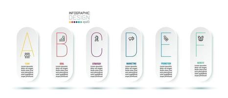 modèle d'infographie de concept d'entreprise avec option. vecteur