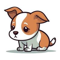 mignonne dessin animé chihuahua chien. vecteur illustration.