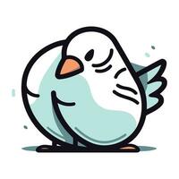 Pigeon vecteur clipart. mignonne griffonnage illustration.