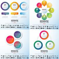 Modèle de conception d&#39;infographie vecteur