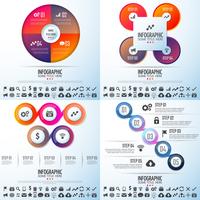 Modèle de conception d&#39;infographie vecteur