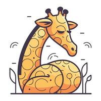 girafe. mignonne animal. vecteur illustration pour votre conception