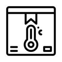 icône de symbole de température vecteur