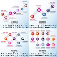 Modèle de conception d&#39;infographie vecteur