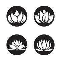 images de logo de lotus de beauté vecteur