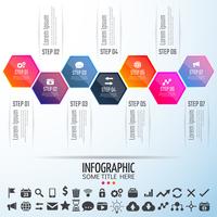 Modèle de conception d&#39;infographie vecteur