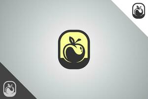 fruit logo. minimal et moderne logotype. parfait logo pour affaires en relation à agriculture industrie, blé cultiver, ferme champ, Naturel récolte, éleveur. isolé Contexte. vecteur eps dix.