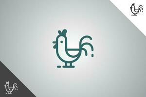 poulet logo. minimal et moderne logotype. parfait logo pour affaires en relation à agriculture industrie, blé cultiver, ferme champ, Naturel récolte, éleveur. isolé Contexte. vecteur eps dix.