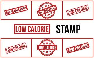 faible calorie caoutchouc timbre ensemble vecteur