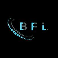 bfl lettre logo Créatif conception. bfl unique conception. vecteur