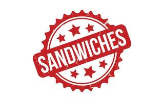 des sandwichs caoutchouc grunge timbre joint vecteur