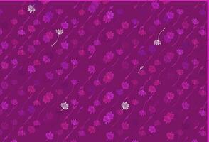 couverture de doodle vecteur violet clair.