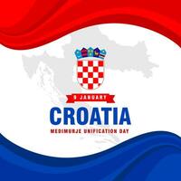 Croatie medimurje unification journée illustration vecteur Contexte. vecteur eps dix