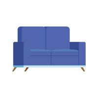 Meubles canapé confortable icône isolé vecteur