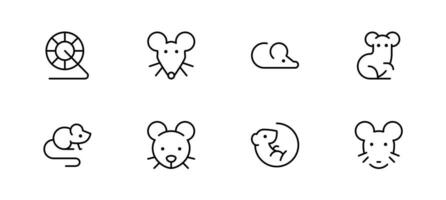 souris rat Souris icône. plat vecteur et illustration, graphique, modifiable accident vasculaire cérébral. adapté pour site Internet conception, logo, application, modèle, et ui ux.