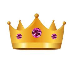 icône de couronne de princesse. illustration vectorielle. vecteur