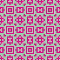 pixel carrés modèle rose vecteur