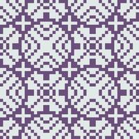 une pixel modèle dans violet et blanc vecteur