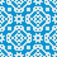 une bleu et blanc pixel modèle vecteur