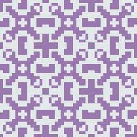 une pixel modèle dans violet et blanc vecteur