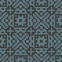 une pixel modèle dans bleu et gris vecteur