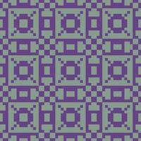 une pixel modèle dans violet et vert vecteur