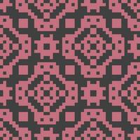 une pixel modèle dans rose et noir vecteur
