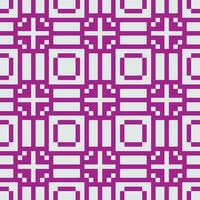 une pixel style modèle dans violet et blanc vecteur