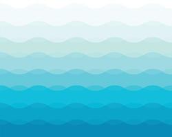 vague bleue océan couche abstrait vecteur