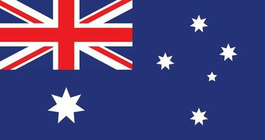 plat illustration de Australie drapeau. Australie drapeau conception. vecteur