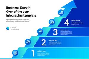 affaires croissance infographie modèle vecteur