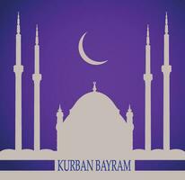 kurban bayram est une religieux vacances célèbre par les musulmans tout plus de le monde. vecteur. vecteur