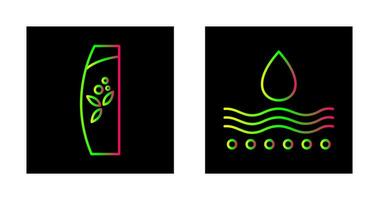Naturel et humidité icône vecteur