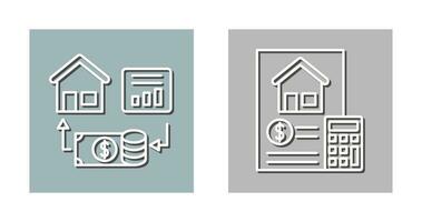 investissement et comptabilité icône vecteur