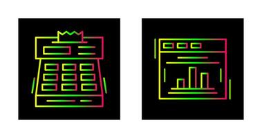 statistiques et check-out icône vecteur