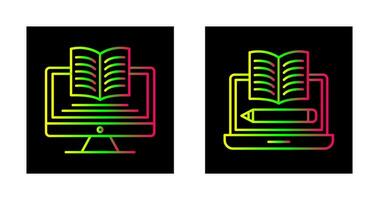 numérique apprentissage et écrit icône vecteur