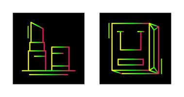 rouge à lèvres et achats sac icône vecteur