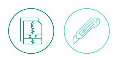 coupeur et Zip *: français fichier icône vecteur