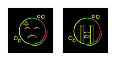 déception et pleurs icône vecteur
