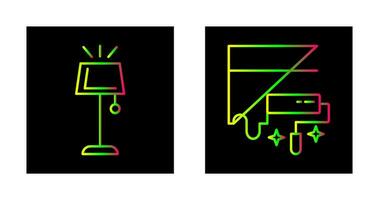 lampe et peindre icône vecteur
