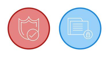protection et Les données Sécurité icône vecteur