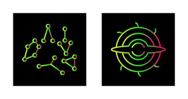 constellation et trou noir icône vecteur