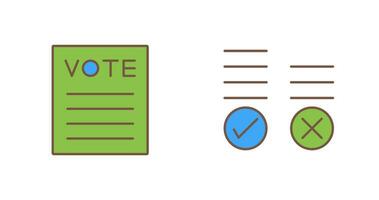 vote résultat et voter icône vecteur