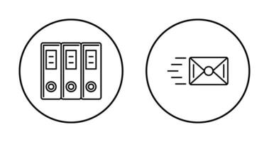 document et enveloppe icône vecteur