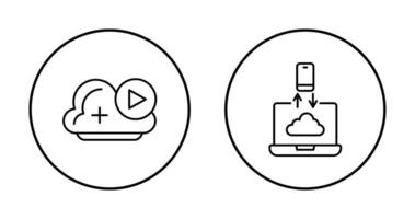 vidéo et Les données transfert icône vecteur