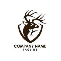 création de logo de chasse vecteur