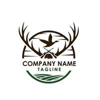 création de logo de chasse vecteur